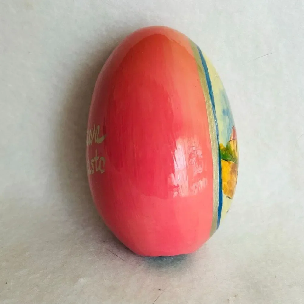 Warsaw Poland Hand Painted Wood Egg Sigismund’s Column Castle Square